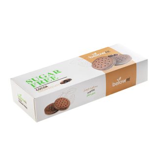 بیسکویت کرمدار کاکائویی بدون قند ۴۵۰ گرمی