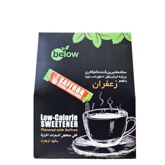 شیرین کننده اریتریتول و استویا زعفران بسته 50 عددی ساشه ای