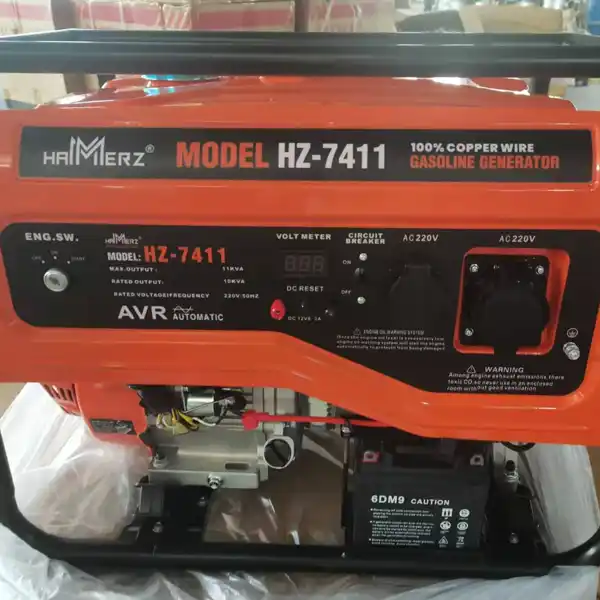 ژنراتور برق بنزینی هامرز مدل HZ-7411